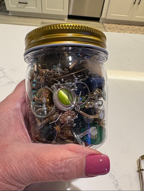 Jewelry - Craft Jar, lots of single earrings, nice selection!